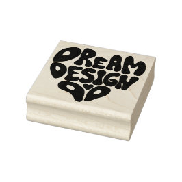 Droom Ontwerp Doe Hand Lettering Typografie Rubberstempel
