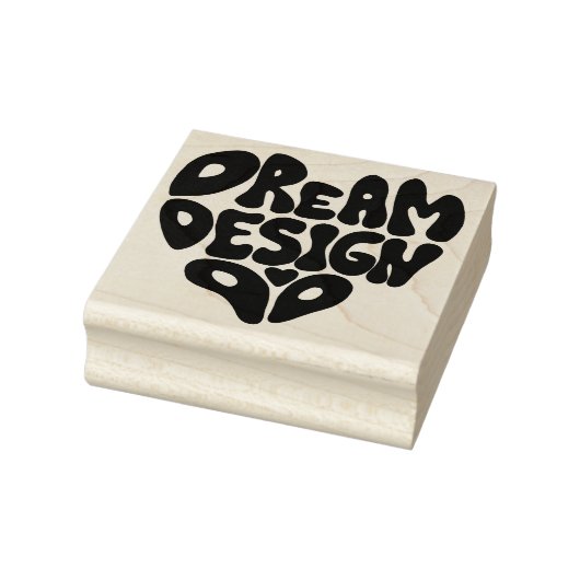 Droom Ontwerp Doe Hand Lettering Typografie Rubberstempel (Stempel)