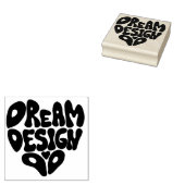 Droom Ontwerp Doe Hand Lettering Typografie Rubberstempel (Gestempeld)