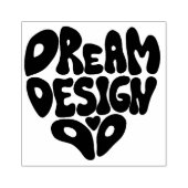 Droom Ontwerp Doe Hand Lettering Typografie Rubberstempel (Afrduk)