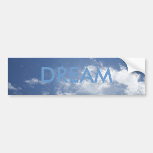 DROOM OP CLOUDS BUMPERSTICKER