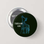 Droom op Girafes Tekening Ronde Badge Button 5,7 Cm (Voorkant /achterkant)