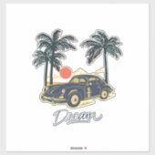 Droom op maat gesneden vinyl sticker (Vel)