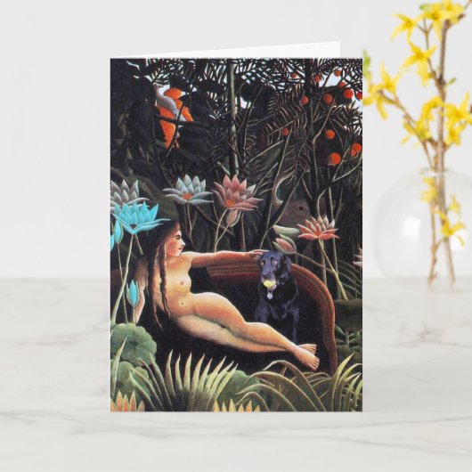 Droom op Wenskaart Kaart (Gele Bloem)