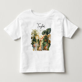 Droom over exotische jungle safari dieren kinder shirts