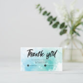 Droom pastel sky splash business bedankje visitekaartje (Staand voorkant)