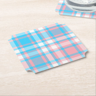 Droom Plaid Papieren Onderzetters