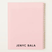 Droom Plan Do Blush Roze Ontwerp Planner (Achterkant)