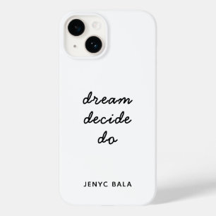 Droom Plan Do Modern Minimalistisch Eenvoudig Case-Mate iPhone 14 Hoesje