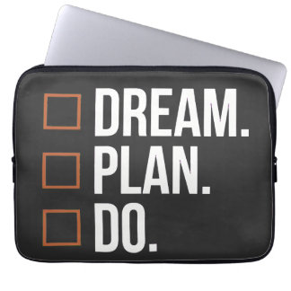 Droom Plan Do Motivatie Controlelijst Ontwerp Laptop Sleeve