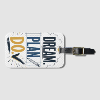 Droom Plan Do Motivatie Doel Instellen Inspiratie Bagagelabel