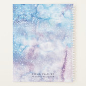 Droom, Plan, Do - Waterverf Paarse Universum Planner (Achterkant)
