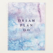 Droom, Plan, Do - Waterverf Paarse Universum Planner (Voorkant)