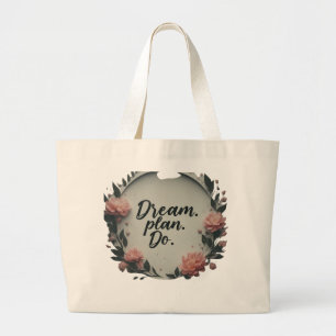Droom. Plan. Doe. – Jumbo Boodschappenttas Grote Tote Bag