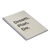 Droom. Plan. Doe. – Modern Doelstellingen Notitieb Notitieboek (Rechterzijde)