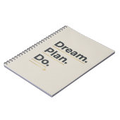 Droom. Plan. Doe. – Modern Doelstellingen Notitieb Notitieboek (Linkerzijde)