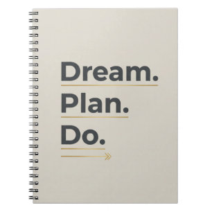 Droom. Plan. Doe. – Modern Doelstellingen Notitieb Notitieboek