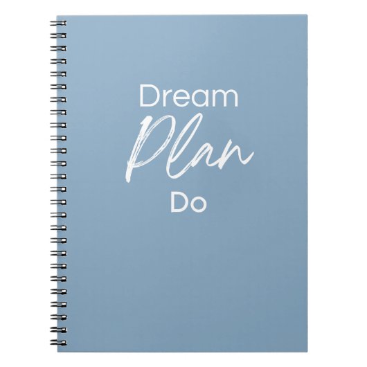 Droom. Plan. Doe. – Motiverend Notitieboek voor Do (Voorkant)