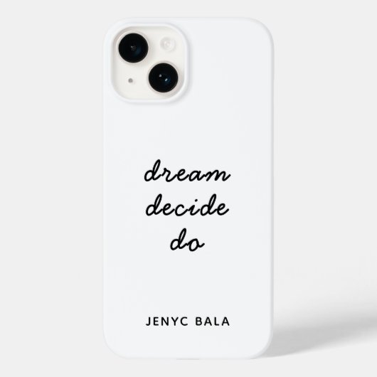 Droom Plan Doe Pastel Lila Paars Modern Vrouwelijk Case-Mate iPhone Case (Achterkant)