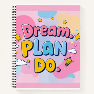 "Droom. Plan. Doen." Notitieboek