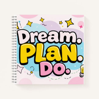 Droom. Plan. Doen. – Spiraal Notitieboek van 8,5 i