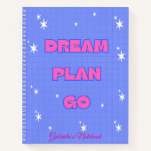 Droom. Plan. Ga. – Motiverend Notitieboek (Voorkant)