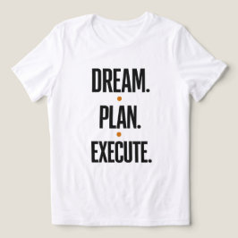 Droom Plan Uitvoeren Motiverende Typografie Dames Tri-Blend Shirt