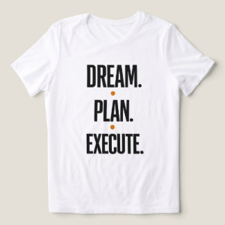Droom Plan Uitvoeren Motiverende Typografie Dames Tri-Blend Shirt
