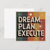 Droom, Plan, Uitvoeren Save The Date (Voorkant / Achterkant)