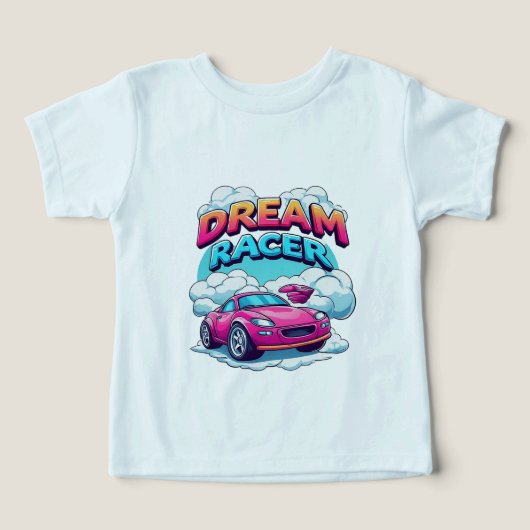 Droom Racende Roze Auto Kinderen Snelheid Wolk 🏎️ (Design voorkant)