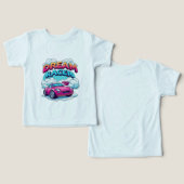 Droom Racende Roze Auto Kinderen Snelheid Wolk 🏎️ (Ontwerp Voorkant & Achterkant)