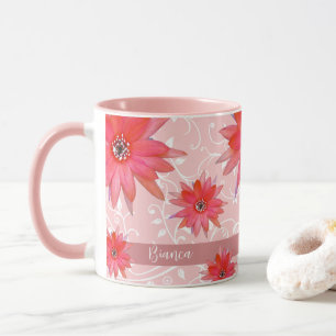 Droom Rode Bloemen Draaierige Bladeren Voeg Naam R Mok