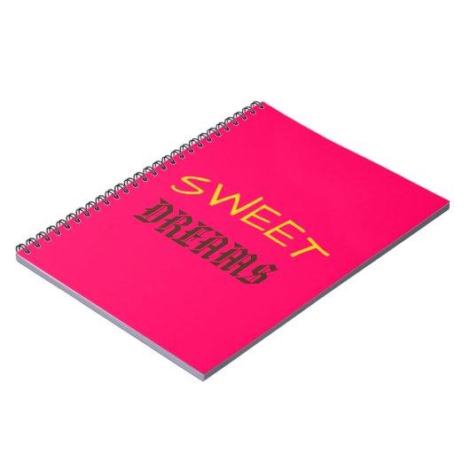 Droom roze notitieboek (Linkerzijde)