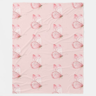 Droom Roze Vlinder Fleece Deken