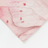 Droom Roze Vlinder Fleece Deken (Hoek)