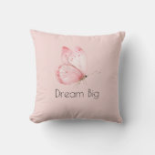 Droom Roze Vlinder Kussen (Voorkant)