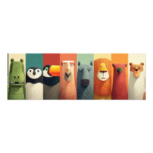 Droom Safari Dieren Poster (Voorkant)