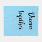 Droom samen. fleece deken (Voorkant (Horizontaal))