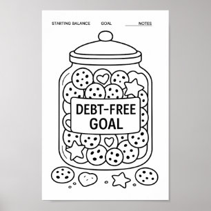 Droom-schuld Koekjestruik Opvul Volglijst Poster