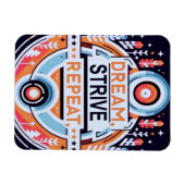 Droom, streef, herhaal magneet (Horizontaal)