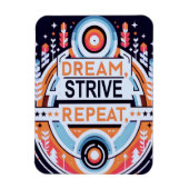 Droom, streef, herhaal magneet (Verticaal)