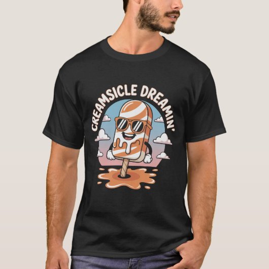 Droom T-shirt met Creamsicle – Leuke Retro Popsicl (Voorkant)