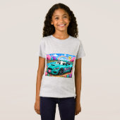 Droom Teal Racer T-shirt (Voorkant volledig)