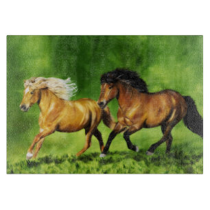 Droom Team IJslandse Paarden Rennen  Snijplank