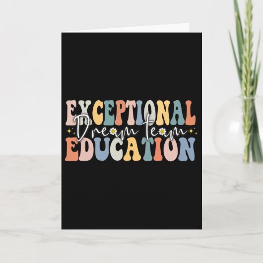 Droom Uitzonderlijk Onderwijs Team Sped Leraar Squ Kaart (Voorkant)