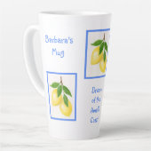 Droom van de Amalfi Coast CUSTOM Latte Mok (Linkerhoek)