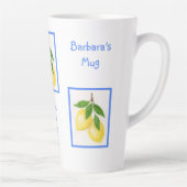 Droom van de Amalfi Coast CUSTOM Latte Mok (Rechts)