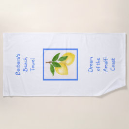 Droom van de Amalfi Coast CUSTOM Strandlaken