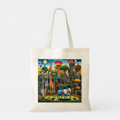 Droom van de dierentuin 2 tote bag (Achterkant)