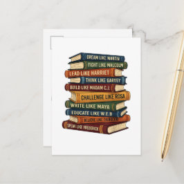 Droom van de maand van de zwarte geschiedenis aankondigingskaart